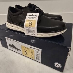 Lands' End Black Sport Oxford Men's Shoes
